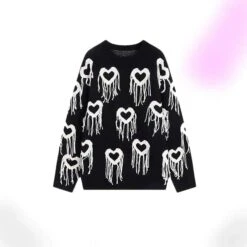 Heart Fringe Sweater