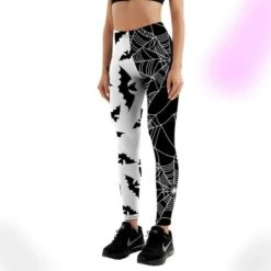 Bats & Webs Fitness Printed Leggings