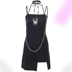 Reflective Death Crawler Mini Dress