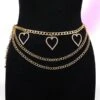 Peach Heart Waist Chain