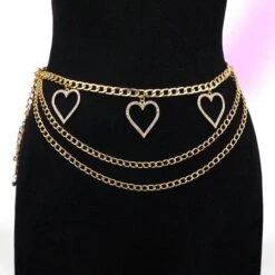 Peach Heart Waist Chain