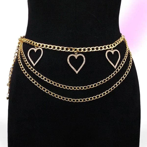 Peach Heart Waist Chain 1 Peach Heart Waist Chain