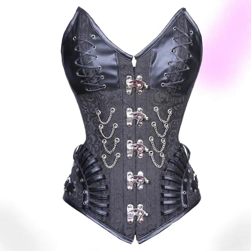 Dark Steampunk Victorian Corset 1 Dark Steampunk Victorian Corset