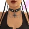 Summon Cross Choker Necklace