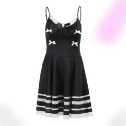 Vintage Bow Lace Dress