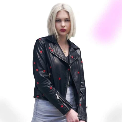 Faux Leather Love Hearts Jacket -Gothic Clothing Store 0 81519262 c3df 4fb4 b9a2 c6e2654867f2
