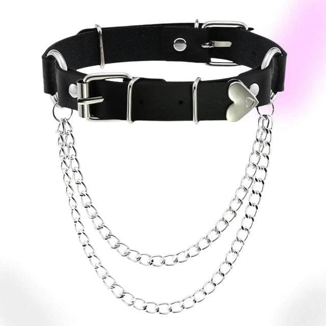 Bad Girl Gothic Choker Necklace 1 Bad Girl Gothic Choker Necklace