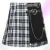 Crime Love Plaid Mini Skirt