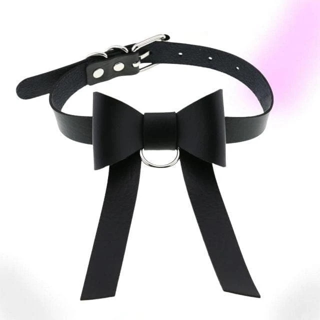 Bowknot Leather Choker 1 Bowknot Leather Choker