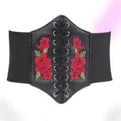 Brutal Bloom Black Corset Belt