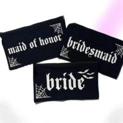 Dark Wedding Makeup Bag