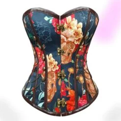 Vintage Punk Floral Corset