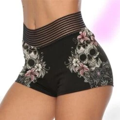 Reeva High Waist Gothic Shorts