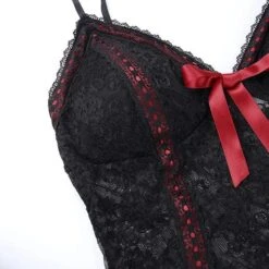 Red Bow Lace Camisole Top -Gothic Clothing Store 10 04785bf8 4d2c 4012 93c3 9e0bd9b7ce35