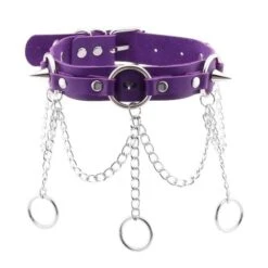 Chain Of Guilt Leather Choker -Gothic Clothing Store 10 08e8e38c 5049 48c6 bad2 1a979519cd04