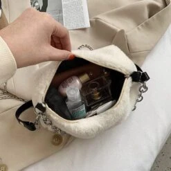 Miss Fuzzy Chain Shoulder Bag -Gothic Clothing Store 10 1cdc0fa2 6216 4daf 85e4 56338cb719af