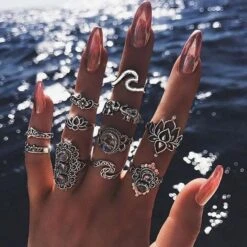Bohemia Vintage Style Ring Sets -Gothic Clothing Store 10 3b2ac23e 15f1 48c5 9999 96b9a4dd6a92