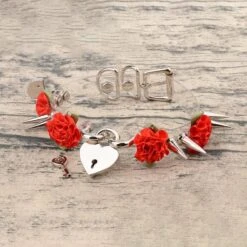 Lolita Floral Heart Lock Choker -Gothic Clothing Store 10 7e2c8c1e 7d67 4f7b 9954 771936e39f3a