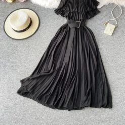 Incarnate Pleated Midi Dress -Gothic Clothing Store 10 97aa6e67 44c9 43c0 8080 ab3c9576e7c0