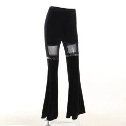 Dark Vixen Velvet Flare Pants -Gothic Clothing Store 10 c10295e7 1f54 4291 9ee5 dadf6f837de0
