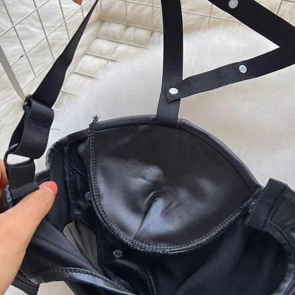 Dominatrix Dreams Lingerie Leather-Look Bodycon Night Dress 11 Dominatrix Dreams Lingerie Leather-Look Bodycon Night Dress - Image 11