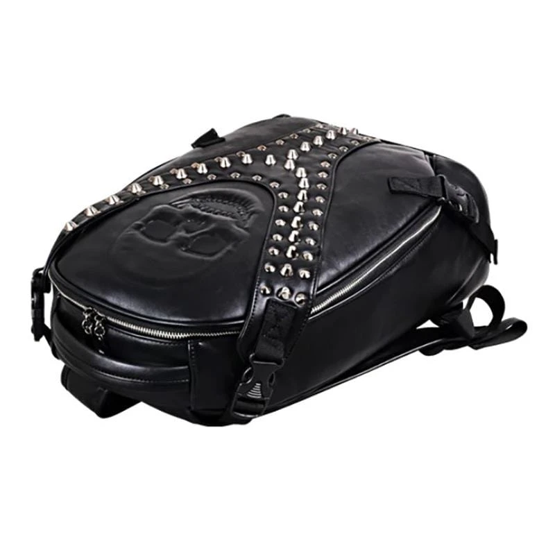 Faux Leather Travelers Skull Bag 5 Faux Leather Travelers Skull Bag - Image 5