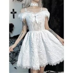 Gothic Spider Web Lace Dress -Gothic Clothing Store 10 fd4e6e2a c626 4b7e 84ac 731784435744