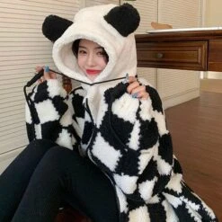 Kawaii Plaid Oversized Hoodie -Gothic Clothing Store 11 3af677b8 1471 4fab a634 1746bf1e0761