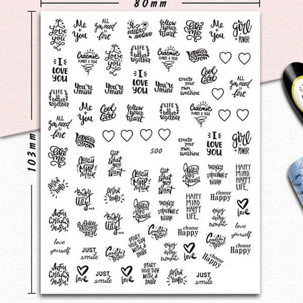 Abstract Girl Nail Stickers 12 Abstract Girl Nail Stickers - Image 12