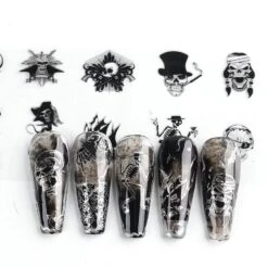 Oh My Skull Nail Art Stickers -Gothic Clothing Store 11 6003d628 9704 4246 82df 722729dca256