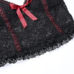 Red Bow Lace Camisole Top -Gothic Clothing Store 11 90adbe31 d3f6 4224 87e7 ef92fc9d9e13