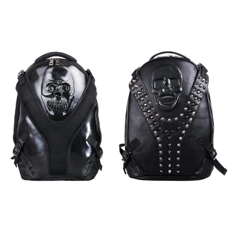 Faux Leather Travelers Skull Bag 8 Faux Leather Travelers Skull Bag - Image 8