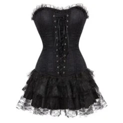 Dark Lace Overbust Corset -Gothic Clothing Store 11 a8387046 105b 4c36 83d8 98ef706e6a4d