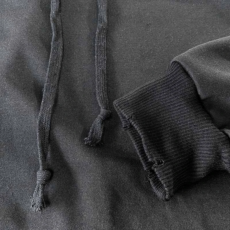 Spikey Gothic Black Hoodie 8 Spikey Gothic Black Hoodie - Image 8