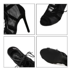 Gal Gothic Black Mesh Heels -Gothic Clothing Store 11 e854e783 3ed3 4b4f 9484 97248cb7145a