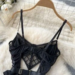 Catalina Plaid Mesh Bodysuit -Gothic Clothing Store 12 26a60828 3d65 420b bd78 6492f4573085