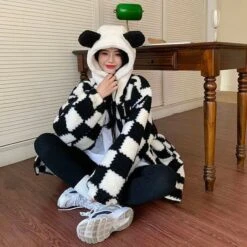 Kawaii Plaid Oversized Hoodie -Gothic Clothing Store 12 3779c6e3 e1ab 491f 9b39 7fd48e30e835
