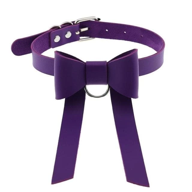 Bowknot Leather Choker 18 Bowknot Leather Choker - Image 18