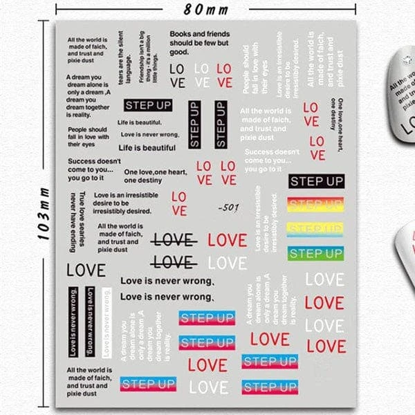 Abstract Girl Nail Stickers 13 Abstract Girl Nail Stickers - Image 13