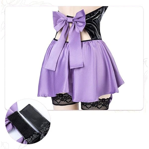 Desdemona Glossy Leather Lingerie Set 13 Desdemona Glossy Leather Lingerie Set - Image 13