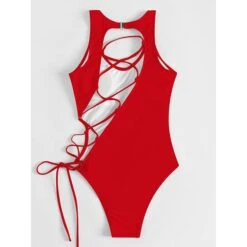 Hot Beat Lace Up Swimsuit -Gothic Clothing Store 12 cbb4dca3 0702 4bbd a111 ea8893ceb111