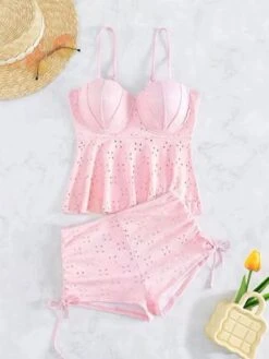 Eyelet Embrace High-Waist Tankini Set -Gothic Clothing Store 12 f7b05033 de55 4cc5 8a91 442fa3eef670