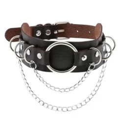 Lawbreaker Punk Leather Choker -Gothic Clothing Store 13 0acfedda 8101 4c18 bbd2 f5a94e665f70