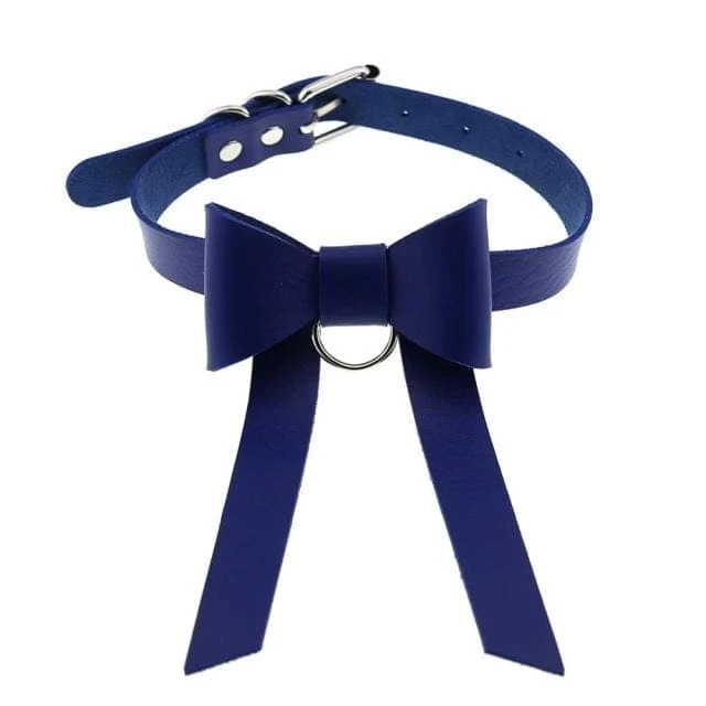 Bowknot Leather Choker 19 Bowknot Leather Choker - Image 19
