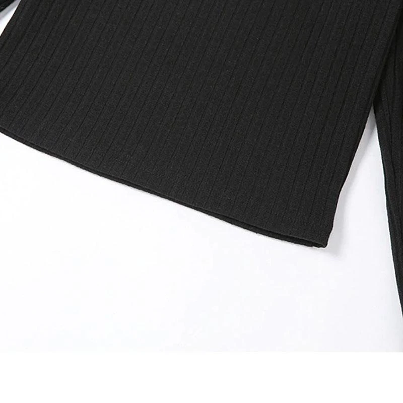 Gothic Bodycon Crop Top 13 Gothic Bodycon Crop Top - Image 13