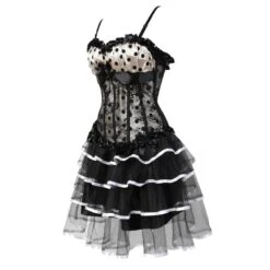 Polka Dot Overbust Corset Dress -Gothic Clothing Store 13 60eba6b7 a3a7 4182 b1d3 69ef8f34a8c4