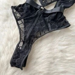 Catalina Plaid Mesh Bodysuit -Gothic Clothing Store 13 85004b67 0ecb 45db a0a2 370324520309