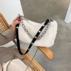 Miss Fuzzy Chain Shoulder Bag -Gothic Clothing Store 13 9b3fb1bb a64b 459d a14f dc68a997aadf