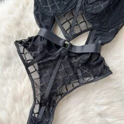 Catalina Plaid Mesh Bodysuit -Gothic Clothing Store 14 1755b99b de9d 4129 a409 5687e53e6fce