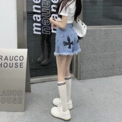 Lil Freak Fringe Denim Shorts -Gothic Clothing Store 14 aac0d5d5 5238 4ac3 bddb a4f50a562b41